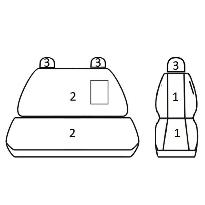 ATRA Sitzschonbezug FIAT,PEUGEOT,TOYOTA S-/32_T06 von ATRA