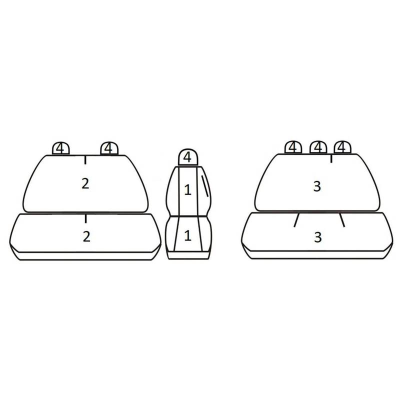 ATRA Sitzschonbezug OPEL,RENAULT,NISSAN S-/53_T06 von ATRA