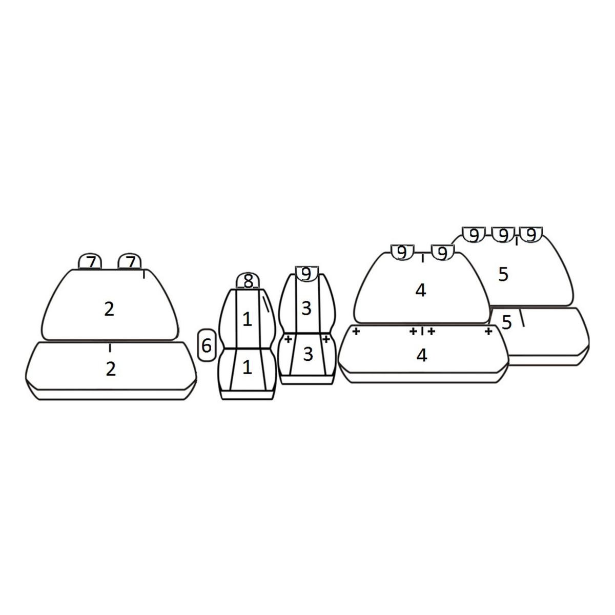 ATRA Sitzschonbezug PEUGEOT,TOYOTA,CITROËN S-/42_T06 von ATRA