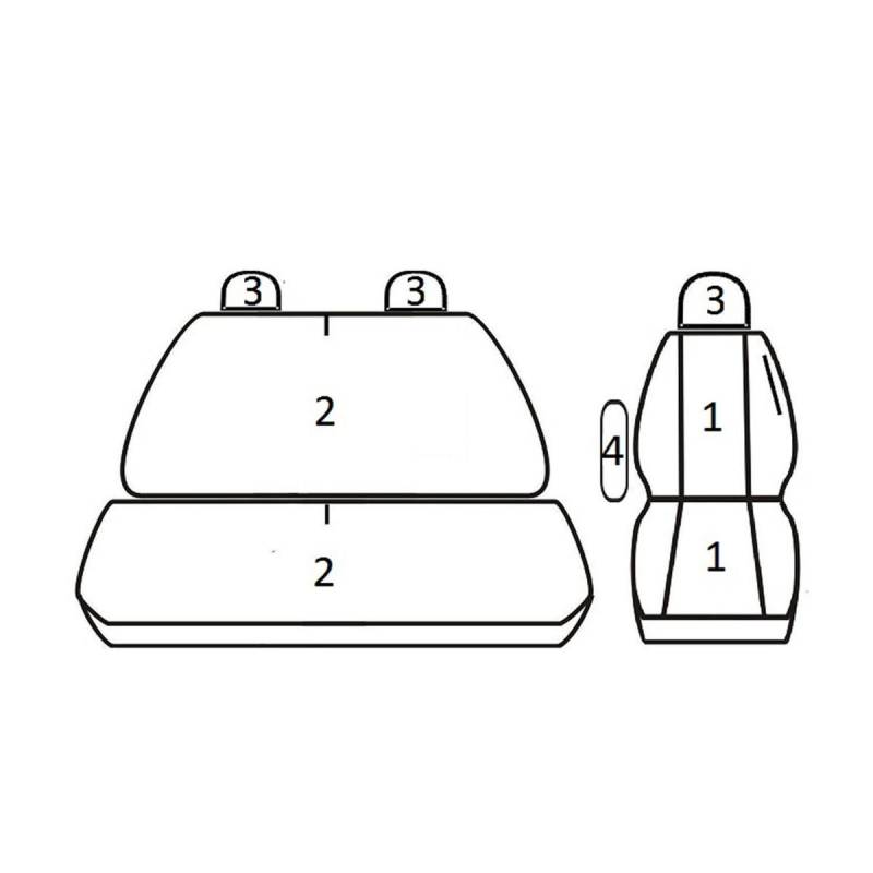 ATRA Sitzschonbezug VW,MERCEDES-BENZ S-/20_T06 von ATRA