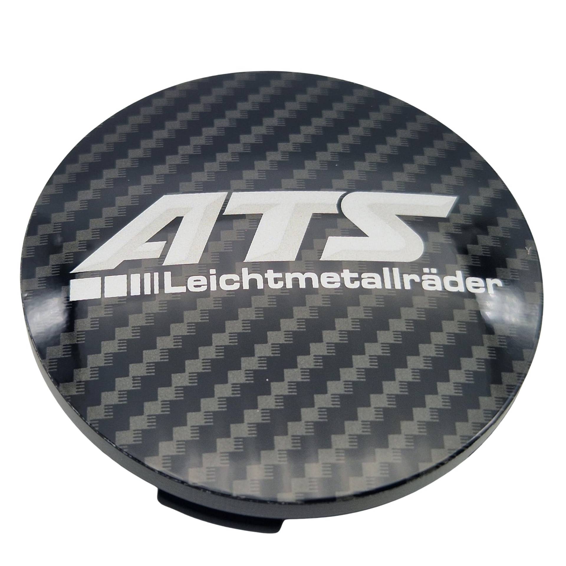 1X ATS Nabendeckel 60mm Carbon Look (N23) Dark 3D - Original Felgendeckel/Nabenkappe/Hubcap von ATS