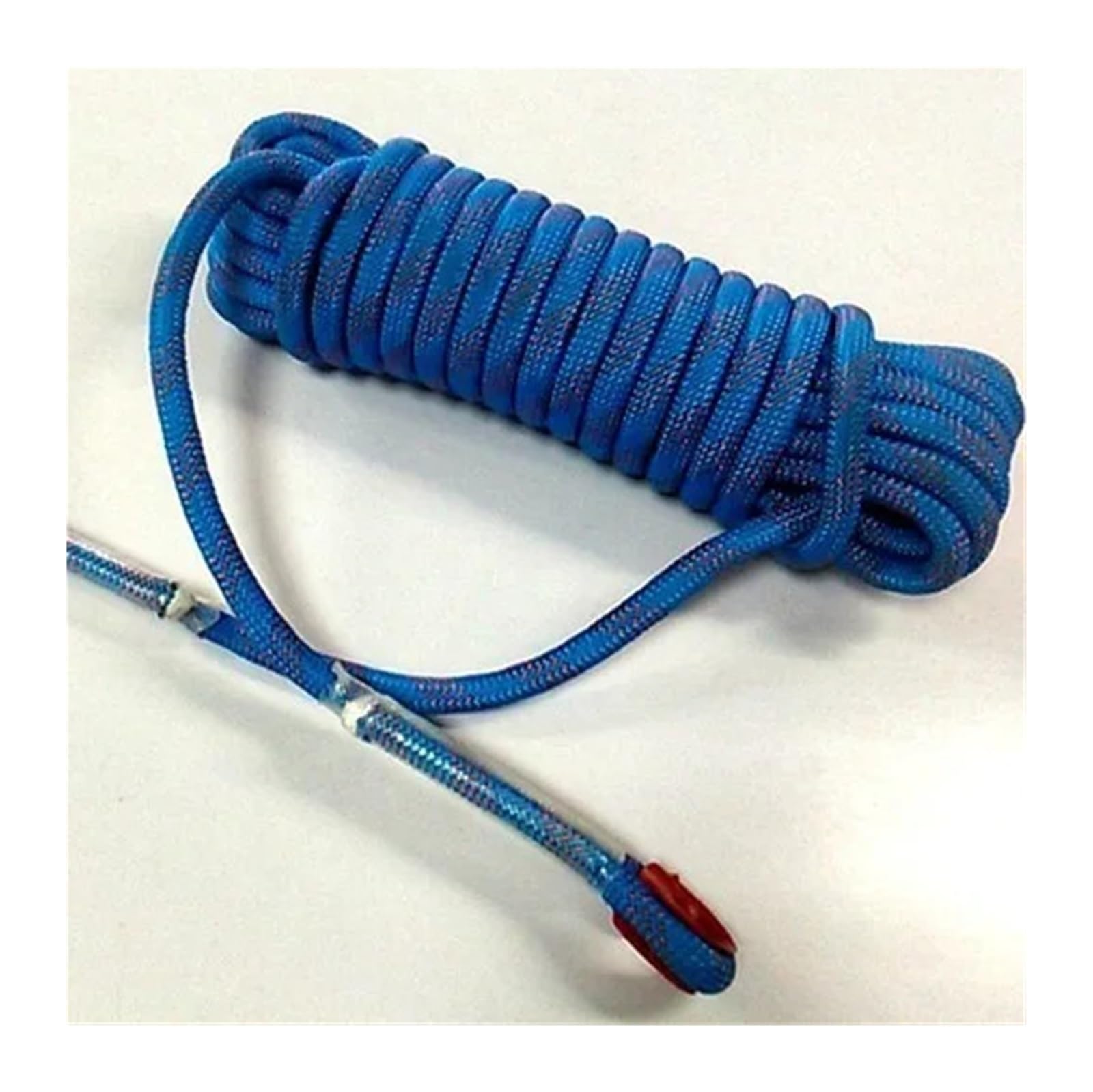 Abschleppseil Auto 10 m Outdoor-Kletterseil, hochfeste Kordel, Sicherheitsseile, Wanderzubehör, 10 mm Durchmesser, 15 kN, gestreifte Schnalle Abschleppseil(Blue) von ATUMY