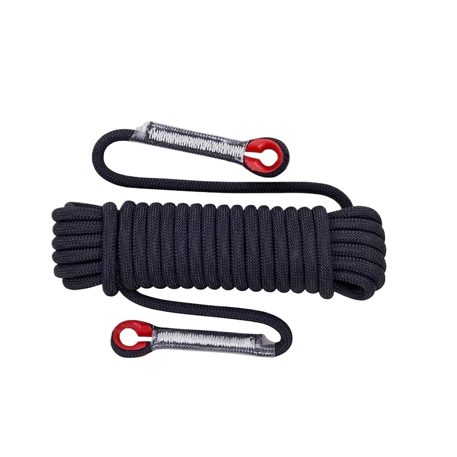 Abschleppseil Auto 12 mm 50 m Outdoor-Kletterseil, Fluchtrettung, statisches Seil, Felsausrüstung, Bergsteigen, Lebensader, Notfall-Überlebens-Sicherheitsausrüstung Abschleppseil(Black 30m) von ATUMY