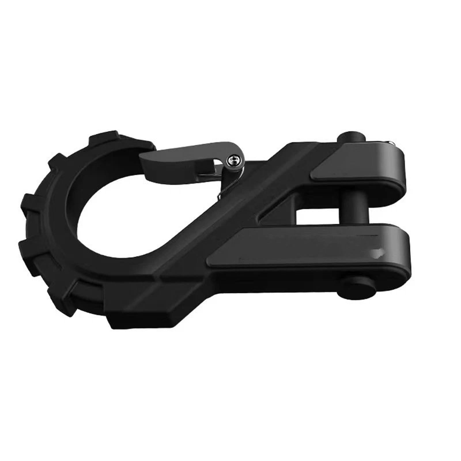 Abschleppseil Auto 3/8" Hochleistungs-Anhängerschlepphaken, max. 20 t, geschmiedeter Stahl mit Gummischutz, Schleppgabel, Slip für Synthetisches Seil, Kabel, ATV Abschleppseil(Black 1pc) von ATUMY