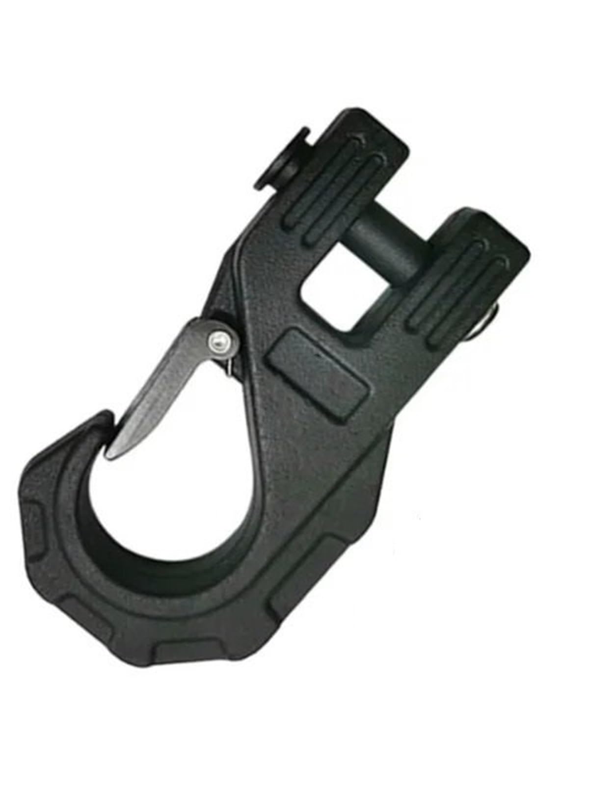 Abschleppseil Auto 3/8" Windenhaken, robust, max. 20 Tonnen, geschmiedeter Stahl, Windenhaken, Windenschlepphaken, Rutschhaken für Synthetisches Seil, Windenkabel Abschleppseil(Black) von ATUMY