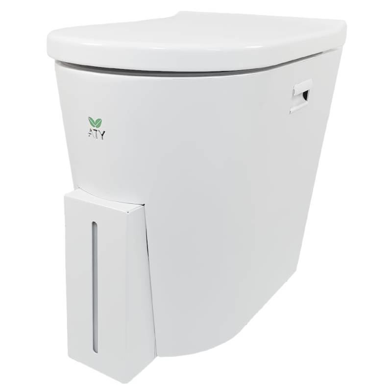 ATY Move Trenntoilette aus Metall mit Beutel für Vans, Busse, Trenntoilette für das Wohnmobil, Camping, Mobile Campingtoilette für den Camper, Garten von ATY