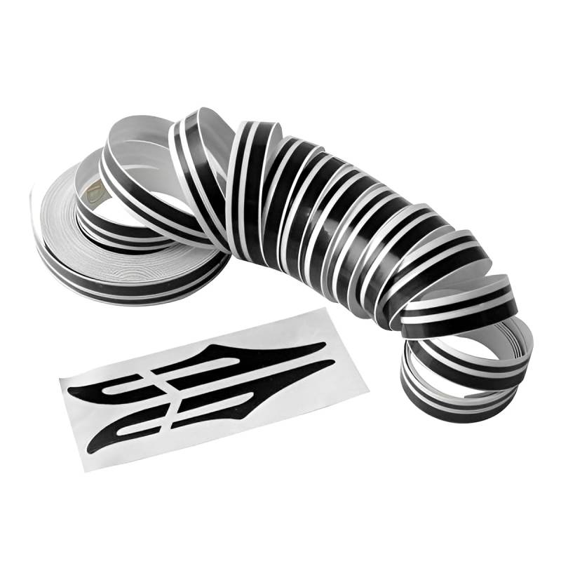 AUCELI 90 cm Auto Pinstriping Tape, DIY Fahrzeug Streifen Nadelstreifenband Embleme Trim Automotive Karosserie Seitenstreifen Aufkleber Zubehör Universal für SUV, Limousine, LKW von AUCELI