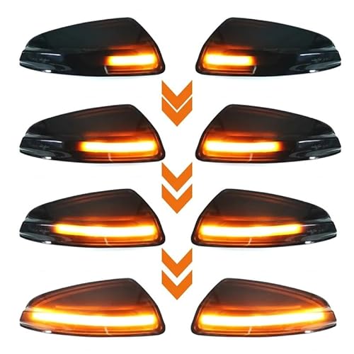 AUCHIVES Paar Aussenspiegel LED Blinker Für Mercedes W204 S204 W639 Viano Spiegelblinker Klasse C ABS 12V Gelbes Licht von AUCHIVES