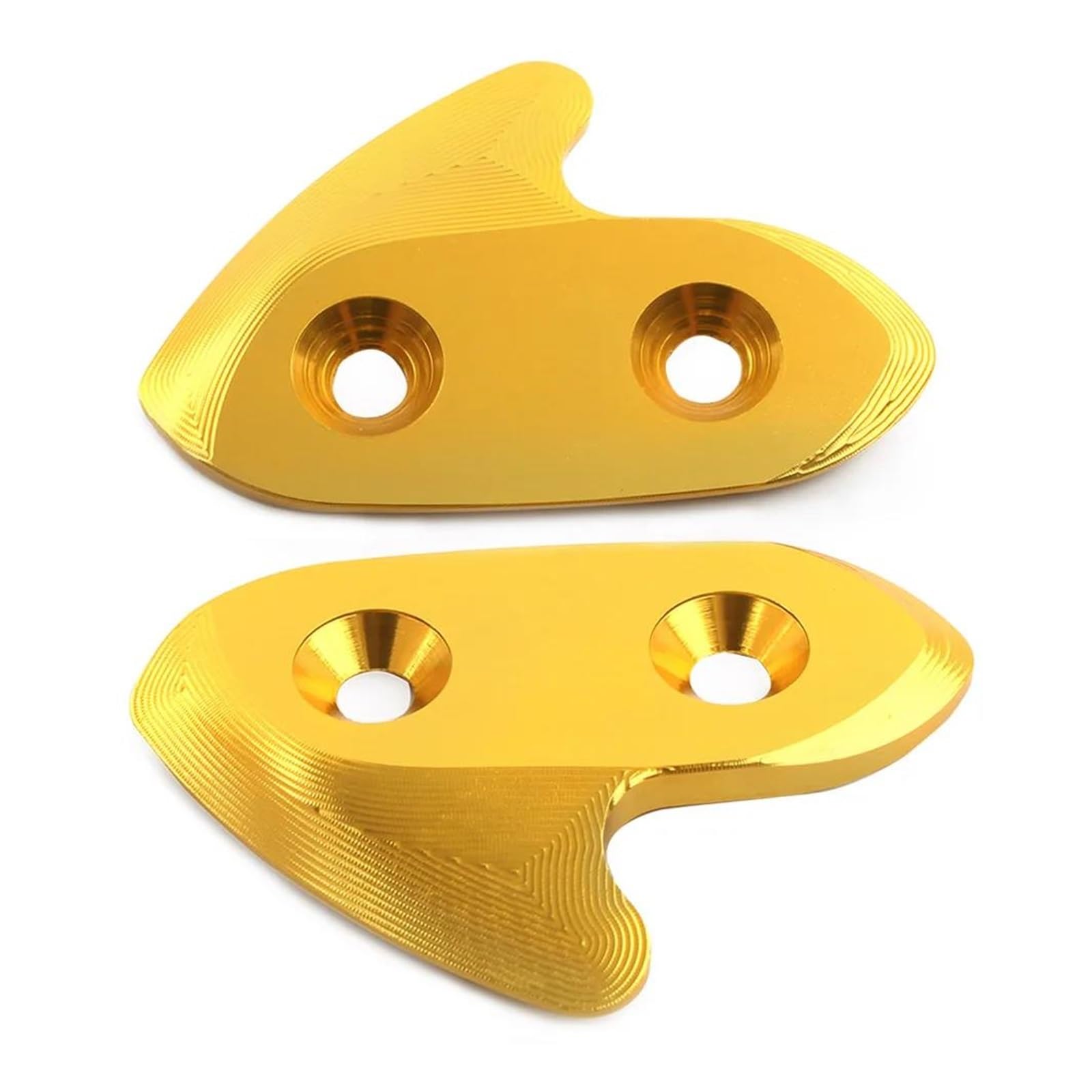 AUDSNI Außenspiegel Loch Cap Für YA&MAHA YZF-R1 YZFR1 2015-2019 Motorradspiegel-Block-Off-Grundplatten(Gold) von AUDSNI