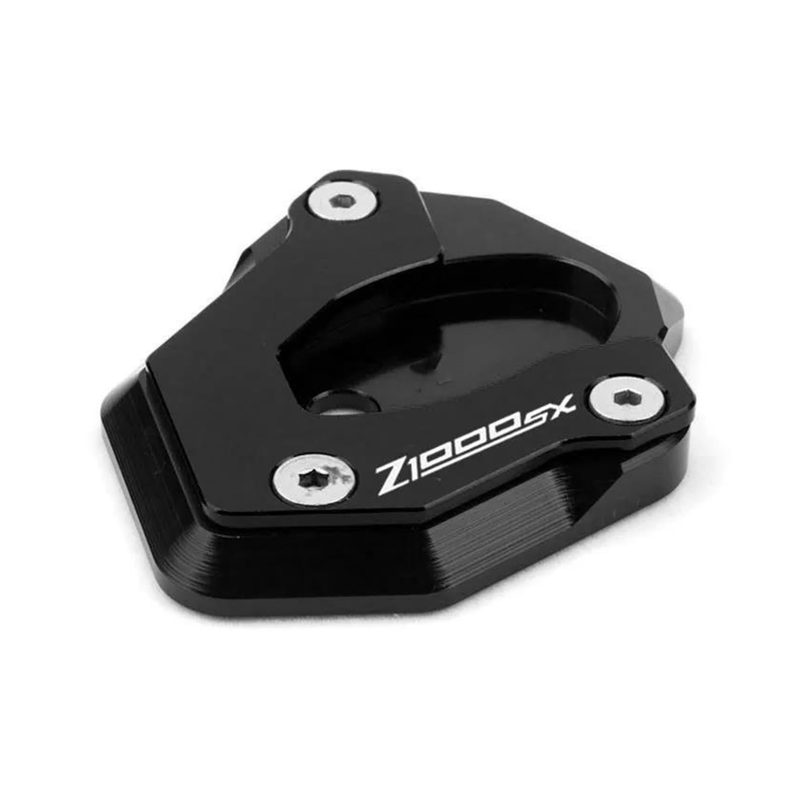 AUDSNI Motorrad Seitenständerpolster Für Z1000 2010-2023 Z1000SX 2011-2023 Motorrad-Seitenständer-Vergrößerungspolster(Schwarz,for Z1000SX) von AUDSNI