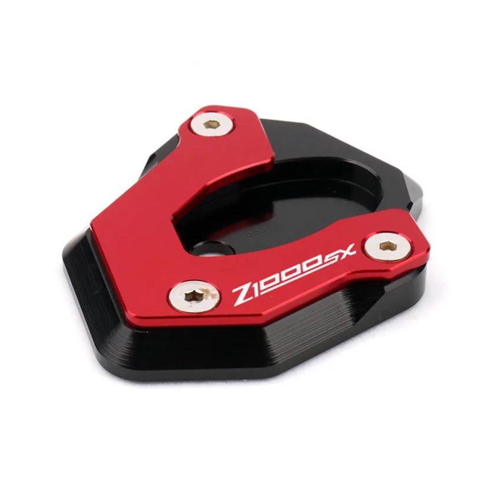 AUDSNI Motorrad Seitenständerpolster Für Z1000 2010-2023 Z1000SX 2011-2023 Motorrad-Seitenständer-Vergrößerungspolster(rot,for Z1000SX) von AUDSNI