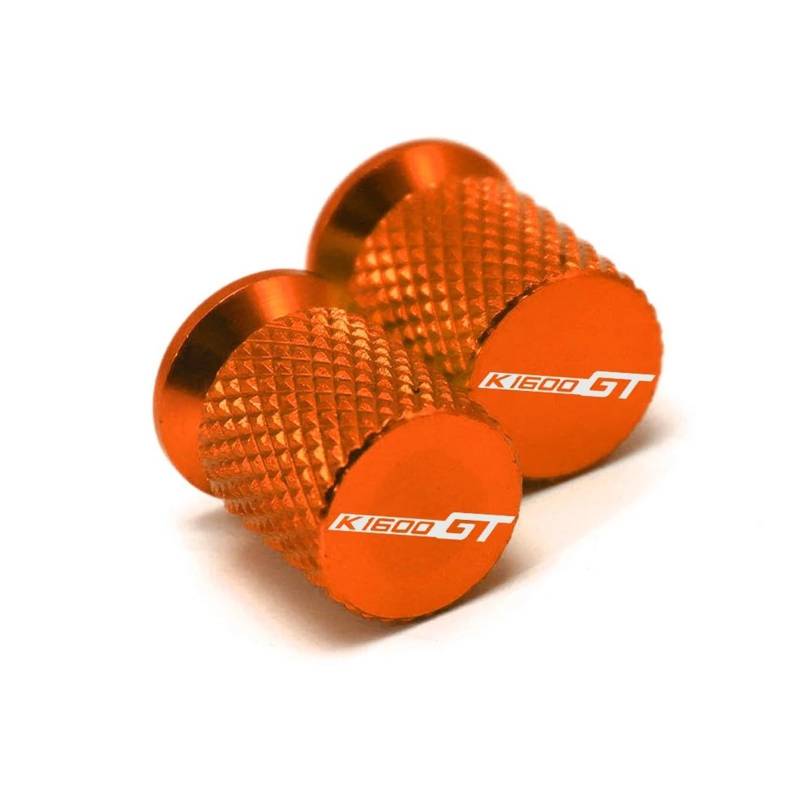 AUDSNI Motorrad Ventilkappen Für BM&W K1600GT K1600GTL Motorrad Staubdichte Ventilkappen Für Felgen Und Reifen(Orange,for K1600GT) von AUDSNI