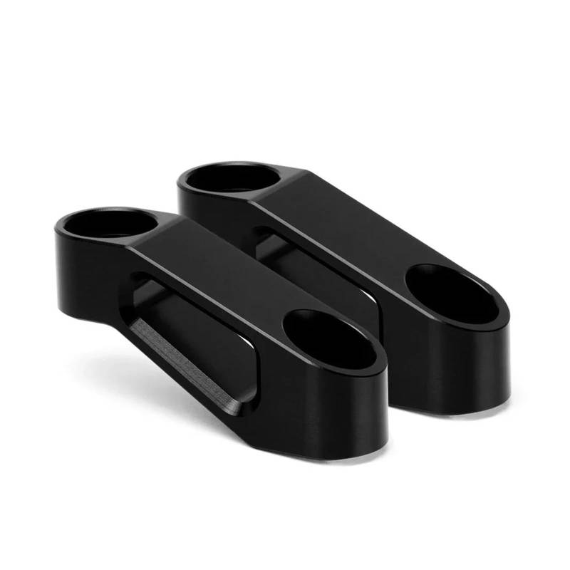 AUDSNI Spiegel Verlängerung Adapter Für Suzuki Für Bandit 400 600 650 1200 1250 1250S Motorrad-Rückspiegelhalterung Riser Extender Adapter(Schwarz,No Logo) von AUDSNI