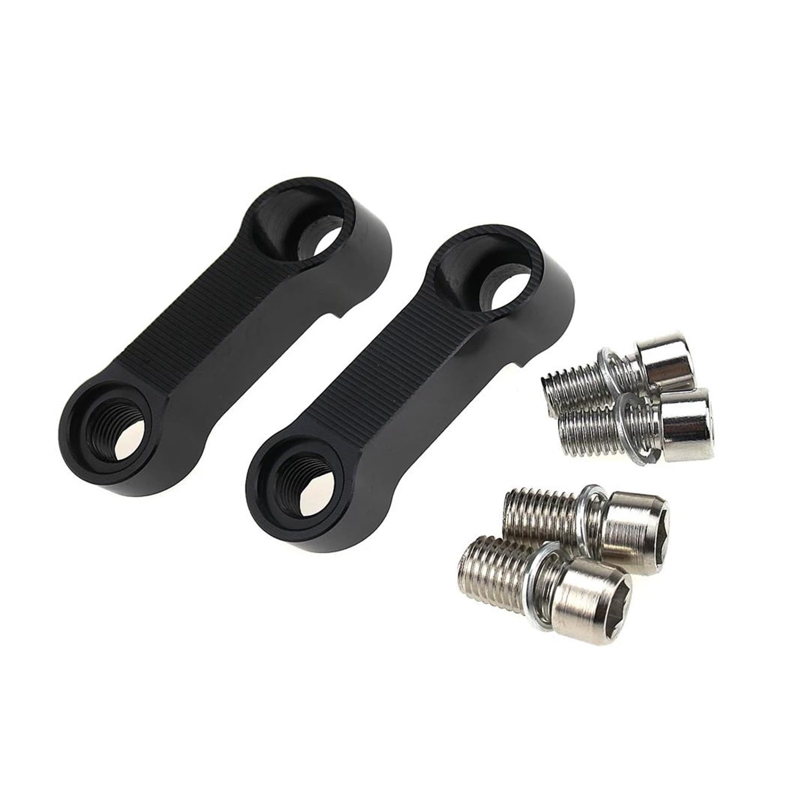 AUDSNI Spiegel Verlängerung Adapter Für YA&MAHA MT07 MT09 MT03 MT15 MT10 10MM Motorrad-Rückspiegelverlängerung Riser Extender Adapter(Schwarz) von AUDSNI