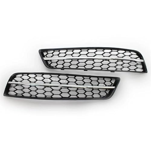 Auto-Frontgitter 2 Stück Nebelscheinwerfergitter Glänzend Schwarz Auto-Nebelscheinwerfergitter Grillabdeckung Für A3 8P 2009 2010 2011 2012 2013 Auto-Frontgrill(2pcs B) von AUGUST SNOW