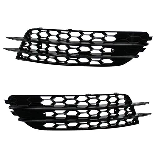 Auto-Frontgitter 2 Stücke Auto Nebelscheinwerfer Abdeckung Grille Grill Für A6 C7 2012 2013 2014 2015 Auto-Frontgrill(Chrome) von AUGUST SNOW