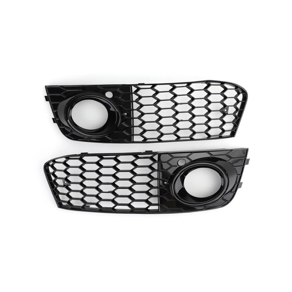 Auto-Frontgitter 8KD807682 8KD807681 Grill Teile Für A4 B8 RS4 2009 2010 2011 2012 Mesh Nebel Licht Öffnen Vent A4 Kühlergrill Intake Abdeckung Auto-Frontgrill(A) von AUGUST SNOW