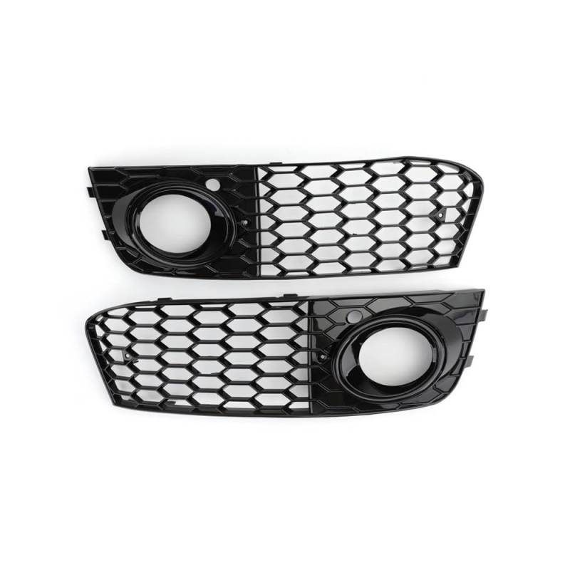 Auto-Frontgitter 8KD807682 8KD807681 Grill Teile Für A4 B8 RS4 2009 2010 2011 2012 Mesh Nebel Licht Öffnen Vent A4 Kühlergrill Intake Abdeckung Auto-Frontgrill(A) von AUGUST SNOW