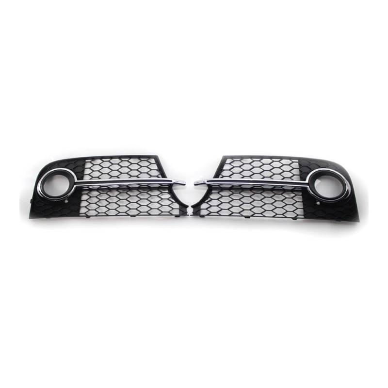 Auto-Frontgitter Auto Front Nebel Licht Grill Abdeckung Für TT Für MK2 Für S-Line TTS 2011-2014 8J0807681KT94 8J0807682KT94 Auto-Frontgrill(Chrome) von AUGUST SNOW