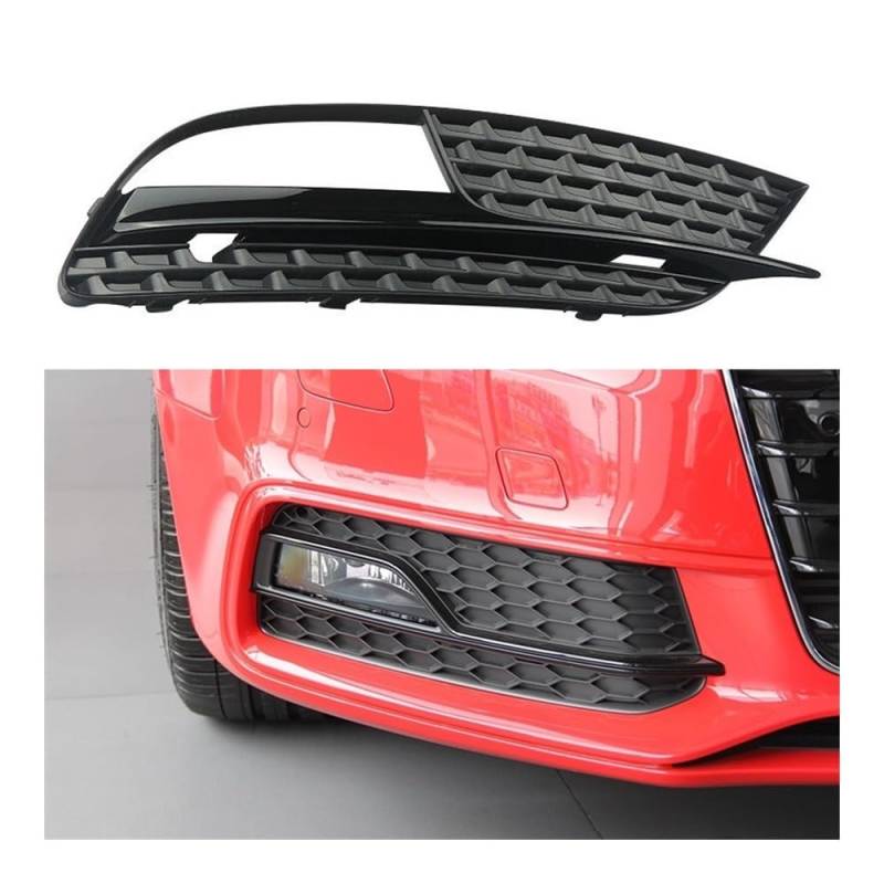 Auto-Frontgitter Auto Links Oder Rechts Vorne Stoßstange Nebelscheinwerfer Kühlergrill Abdeckung Für A5 2012 2013 2014 2015 2016 Auto-Frontgrill(Left 1PCS) von AUGUST SNOW