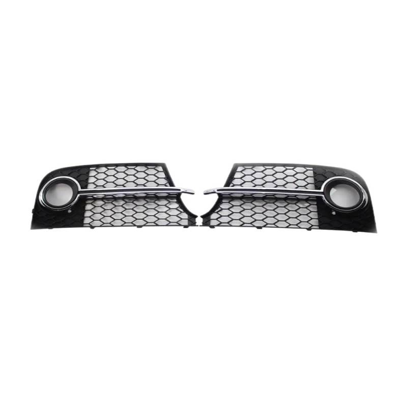 Auto-Frontgitter Auto Nebelscheinwerfer Kühlergrill Abdeckung Für TT MK2 S-Line TTS 2011-2014 8J0807681KT94 Auto-Frontgrill(Bright Black) von AUGUST SNOW