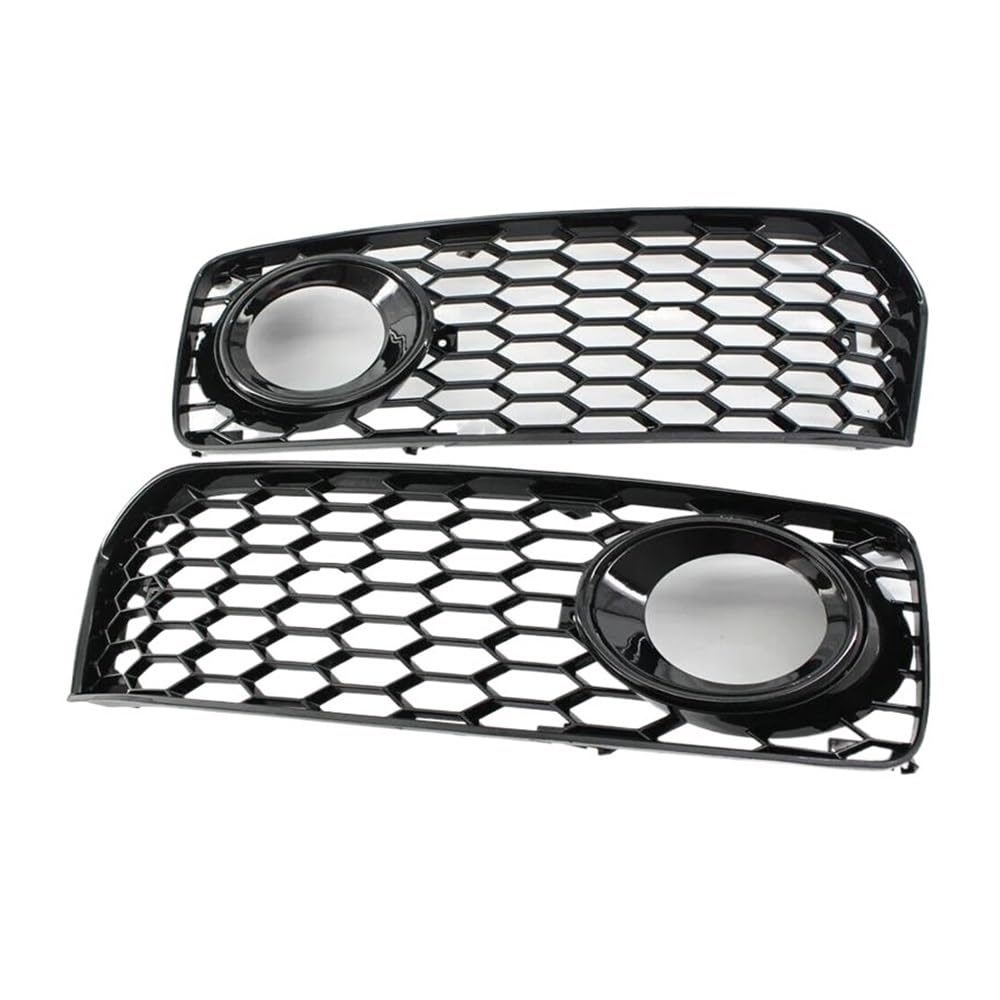 Auto-Frontgitter Auto Nebelscheinwerfer Lampe Grill Abdeckung Hex Frontgrill Grill Für A5 Für SLine S5 2008-2012 Auto-Frontgrill(Zwart) von AUGUST SNOW