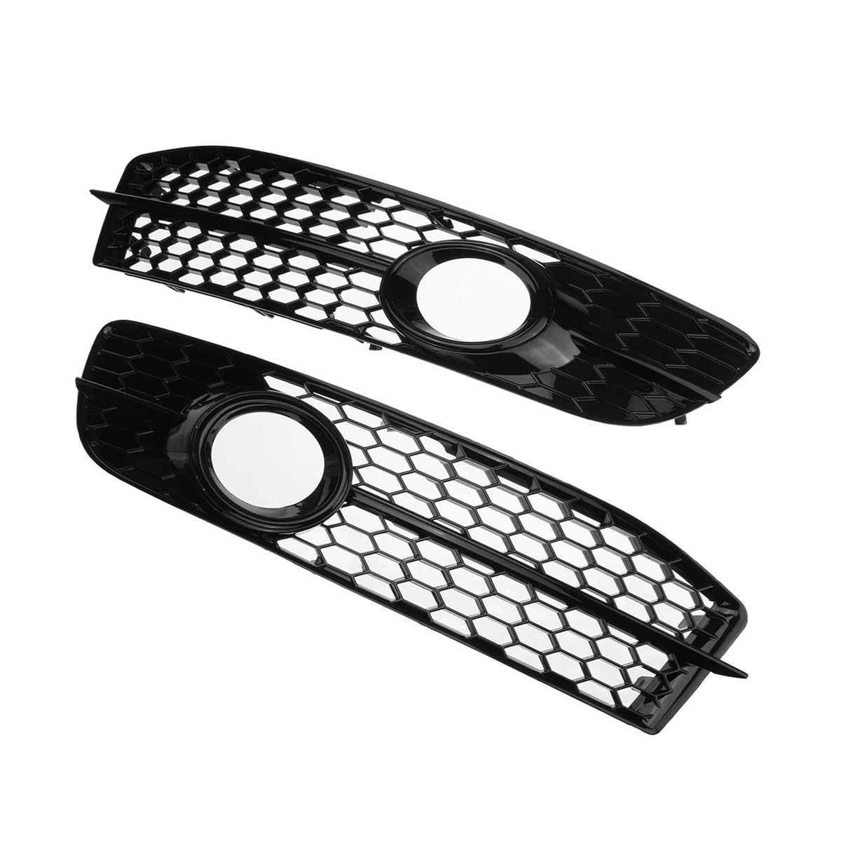 Auto-Frontgitter Frontgrill Für A6 C6 S-line S-Facelift 2008-2011 Front Stoßstange Nebel Licht Lampe Grille Abdeckung Waben 4F0807681Q01C Auto-Frontgrill(09) von AUGUST SNOW