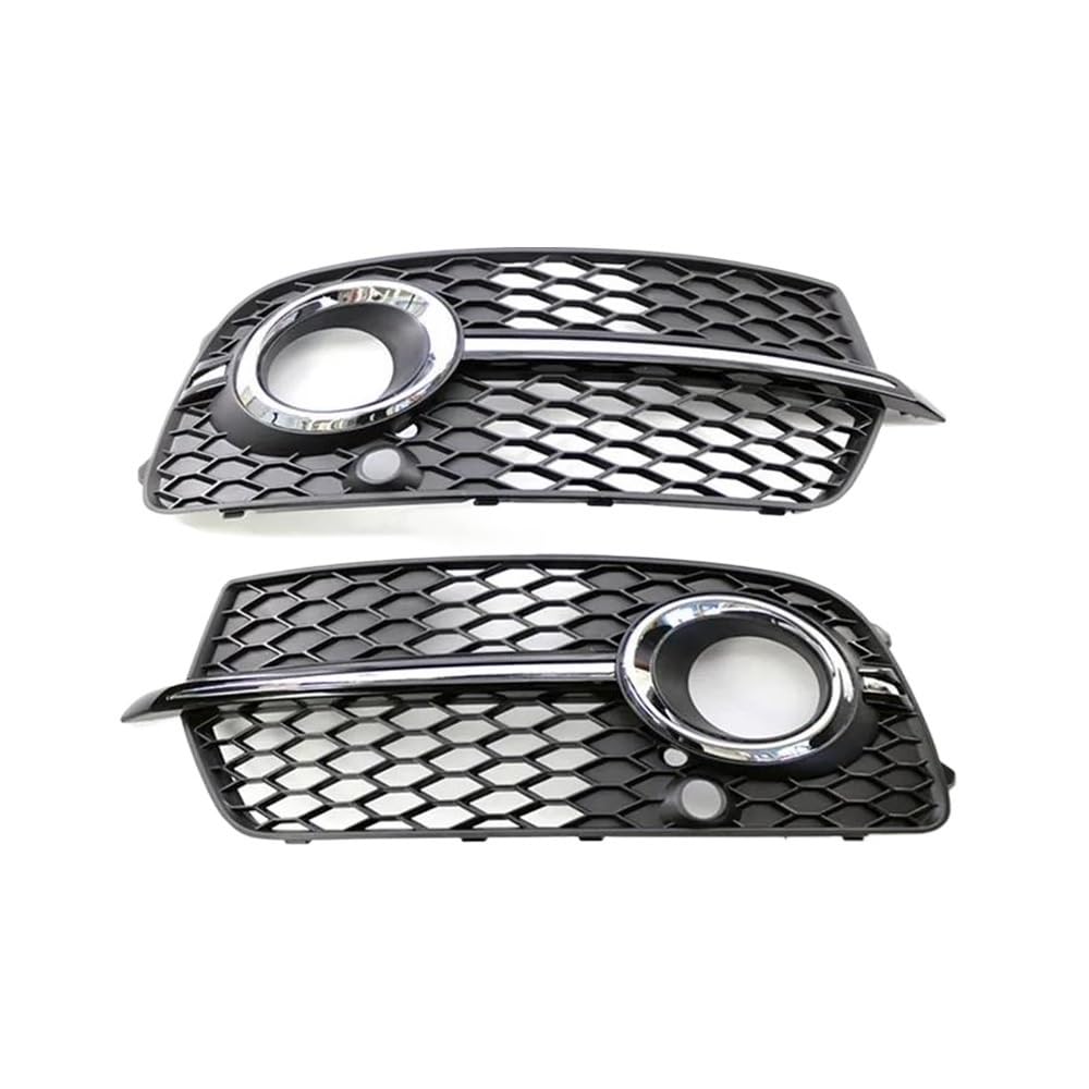 Auto-Frontgitter Für Q5 S-Linie SQ5 Auto Front Stoßstange Nebelscheinwerfer Kühlergrill Abdeckung Nebelscheinwerfer Grill 2013 2014 2015 2016 2017 Auto-Frontgrill(1 Set Silver) von AUGUST SNOW