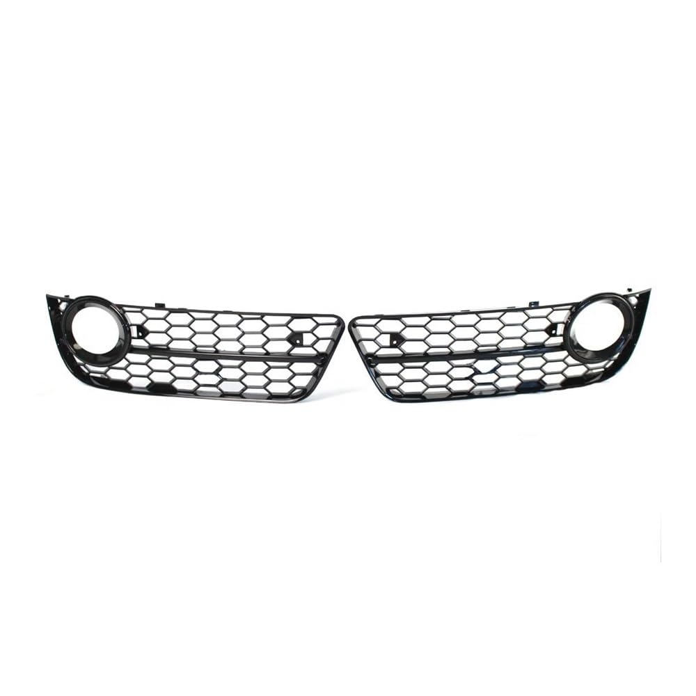 Auto-Frontgitter Mesh Hex Für A5 Coupe/Sportback 2008-2011 Für Cabriolet 2010-2011 Auto Front Stoßstange Nebel Licht Lampe Kühlergrill Grill Abdeckung Auto-Frontgrill(Bright Black) von AUGUST SNOW