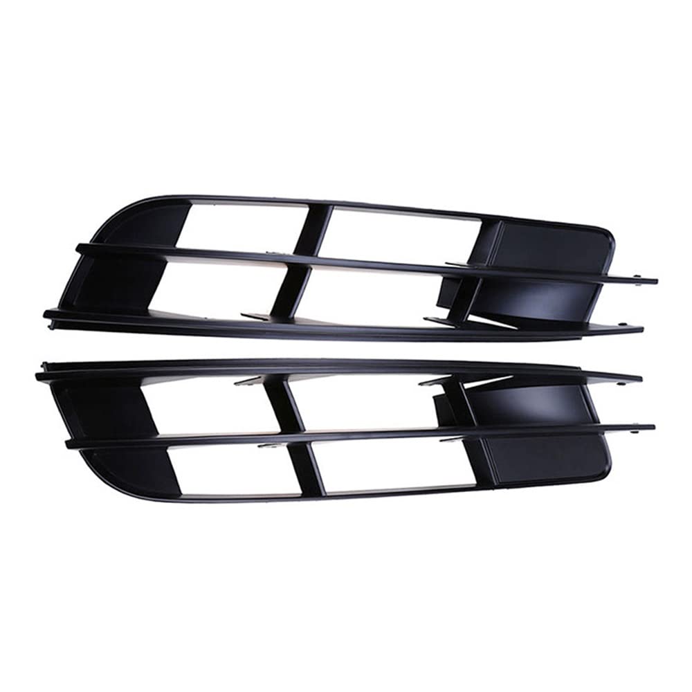 Auto-Frontgitter Nebelscheinwerfer Grill Auto Front Lower Bumper Cover Grill Kunststoff Schwarz Für Q7 2007 2008 2009 4L0807681 4L0807682 Auto-Frontgrill(1pair) von AUGUST SNOW