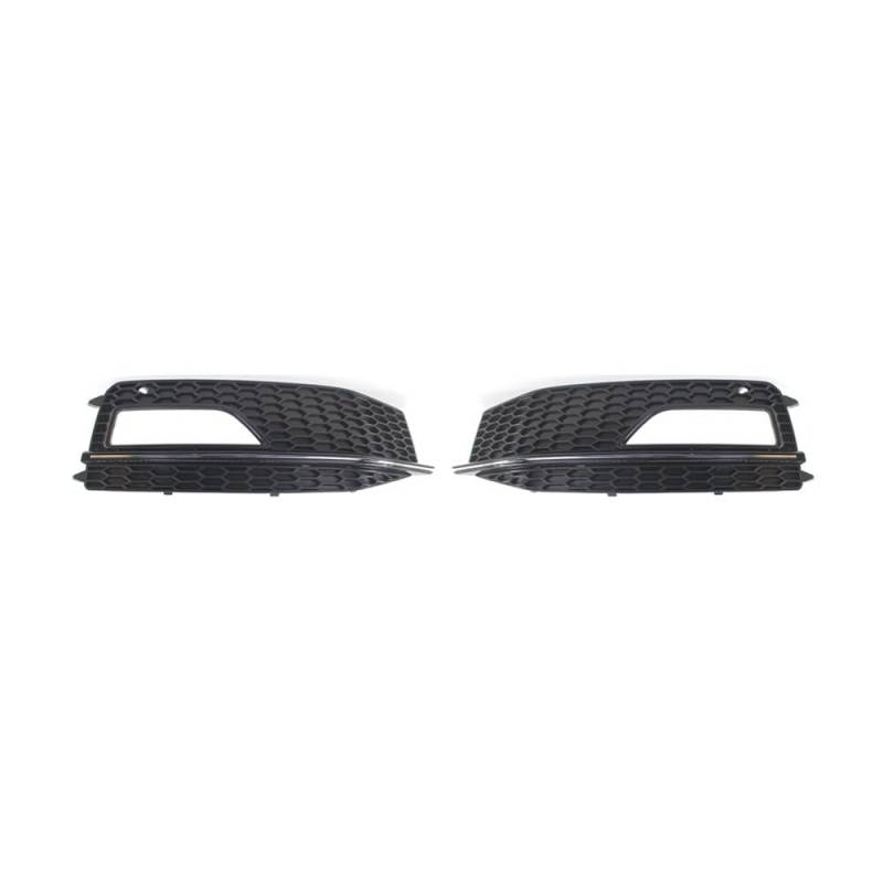 Auto-Frontgitter RS4 Style Stoßstange Nebelscheinwerfer Lampenabdeckung Grill Für A4 B8.5 S-Line S4 2013 2014 2015 Auto-Frontgrill(Chrome Without Hole) von AUGUST SNOW