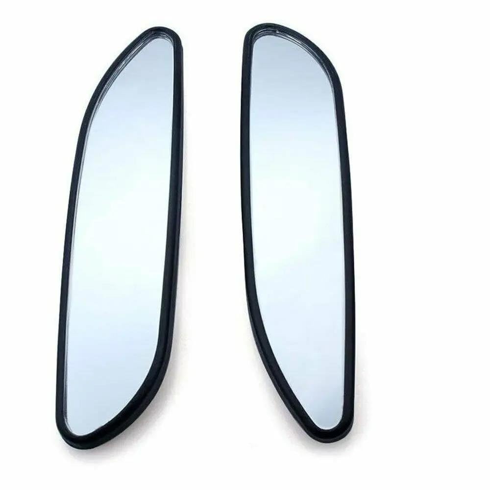 Auto-Toter-Winkel-Spiegel 2Pcs Schwarz Kunststoff Shell Glas Blinden Fleck Rechteckigen Spiegel Auto Weitwinkel Konvexen Hinten Seite Ansicht Auto Lkw SUV Rückspiegel Toter-Winkel-Spiegel Blind Spot S von AUGUST SNOW