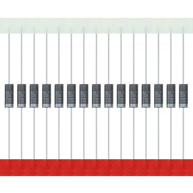 AUKENIEN 1N5349B 1N5349 5W 12V Power Zener Diode 5 Watt 12 Volt T-18 (CASE17-02) Axial Dioden (Packung mit 20 Stück) von AUKENIEN