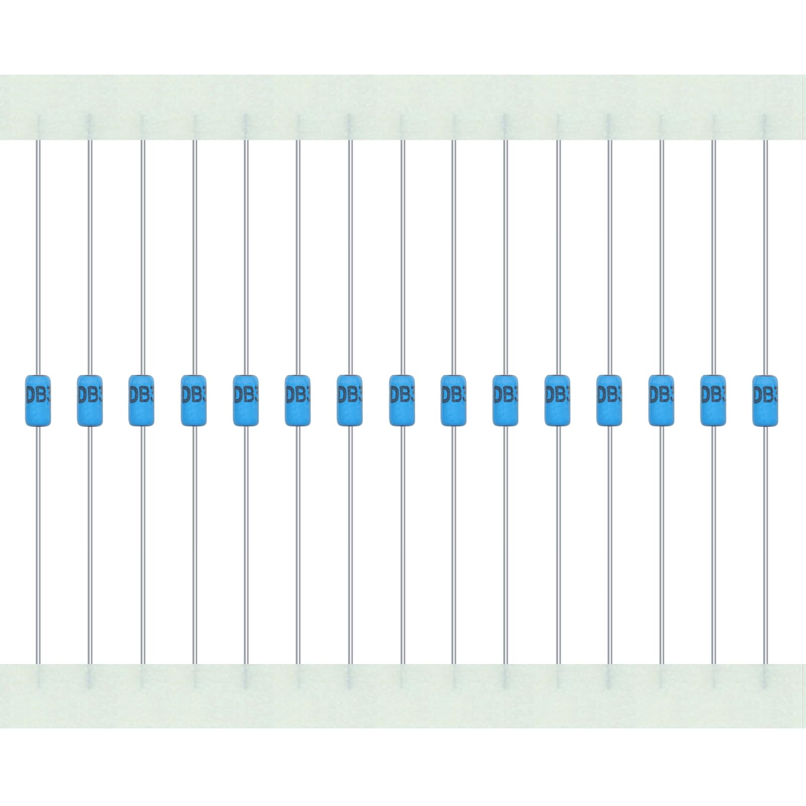 AUKENIEN 200 Stück DB3 DIAC Bidirektionale Triggerdiode 2A 32V 150 mW 2 Ampere 32 Volt DO-35 DB-3 Axial Silizium Dioden von AUKENIEN
