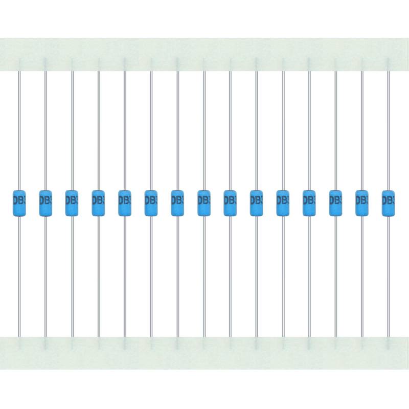 AUKENIEN 200 Stück DB3 DIAC Bidirektionale Triggerdiode 2A 32V 150 mW 2 Ampere 32 Volt DO-35 DB-3 Axial Silizium Dioden von AUKENIEN