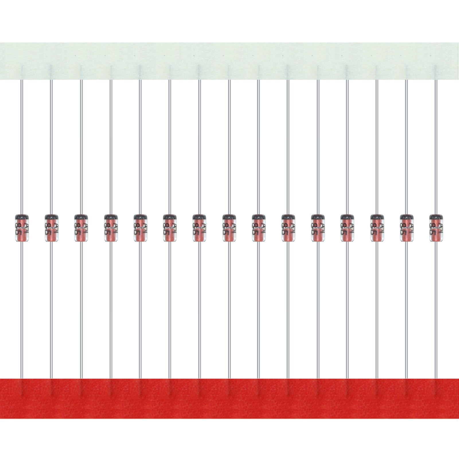 AUKENIEN BAT85 Schottky Barrier Gleichrichterdioden 200mA 30V BAT 85 Diode 0,2 Ampere 30 Volt DO-35 Axial Kleinsignal Schaltdiode (Packung mit 100 Stück) von AUKENIEN