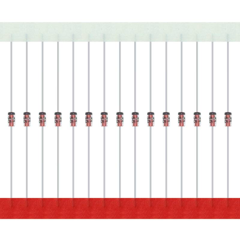 AUKENIEN BAT85 Schottky Barrier Gleichrichterdioden 200mA 30V BAT 85 Diode 0,2 Ampere 30 Volt DO-35 Axial Kleinsignal Schaltdiode (Packung mit 100 Stück) von AUKENIEN