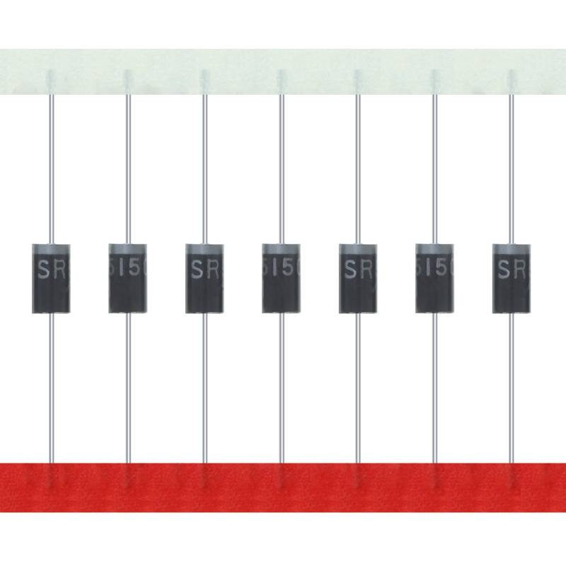 AUKENIEN SR5150 SB5150 Schottky Barrier Gleichrichter Diode 5A 150V DO-27 Axial Dioden 5 Ampere 150 Volt (Packung mit 20 Stück) von AUKENIEN