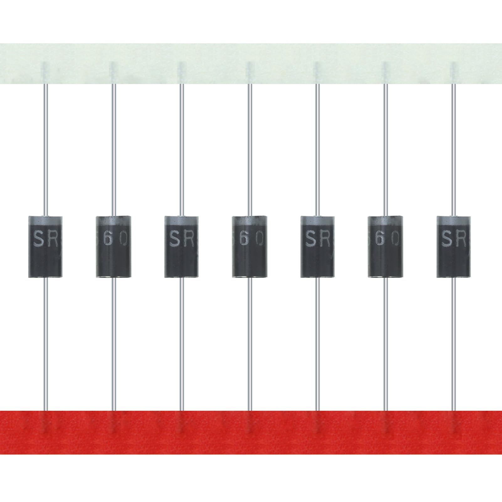 AUKENIEN SR560 SB560 Schottky Barrier Gleichrichter Diode 5A 60V DO-27 Axial Dioden 5 Ampere 60 Volt (Packung mit 20 Stück) von AUKENIEN