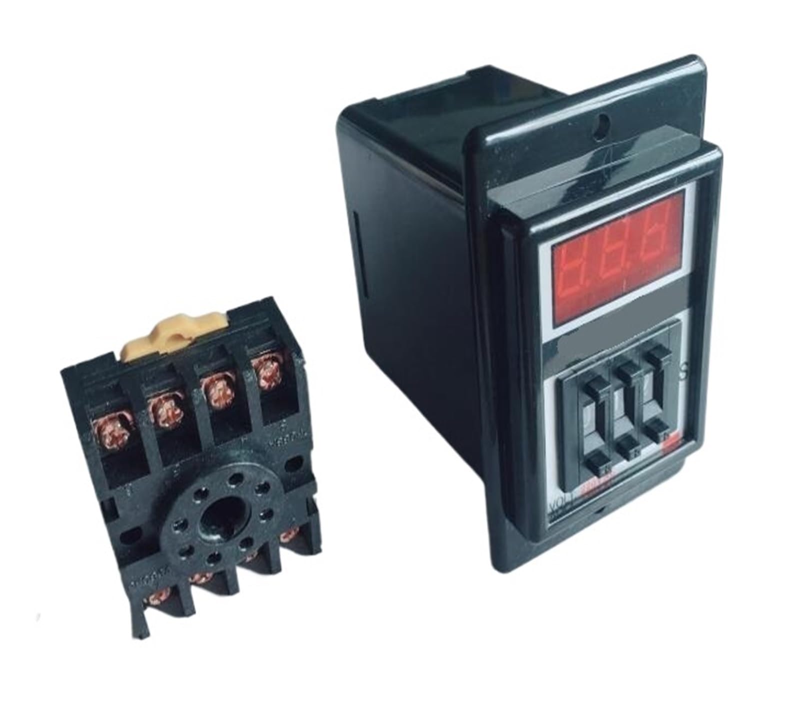 1-99S 1-9.9S 1-99M digits programmable timer delay relay ASY-2D Delay Timer Time Relay 8PIN with base AUOQKQUT(ASY-2D 99M,AC110V) von AUOQKQUT