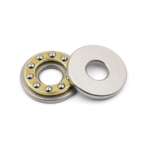 1000pcs F2-6M F2.5-6M F3-8M F5-10M F6-12M F7-15M F8-16M F10-18M F12-21M F12-23M Plane Axial Ball Bearing Thrust Bearing AUOQKQUT(F10-17m 10x17x5) von AUOQKQUT