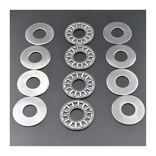 100sets AXK1024 +2AS plane thrust needle bearings 1024 10x24x4mm 100pcs axial thrust roller bearing with washers AUOQKQUT von AUOQKQUT