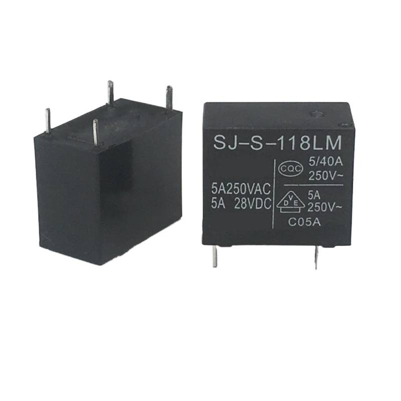 10pcs/lot Relay SJ-S-105LM 5V SJ-S-109LM 9V SJ-S-112LM 12V SJ-S-124LM 24VDC SJ-S-112LM-12VDC SJ S 112LM 4PINS 3A AUOQKQUT(SJ S 105LM 5VDC) von AUOQKQUT