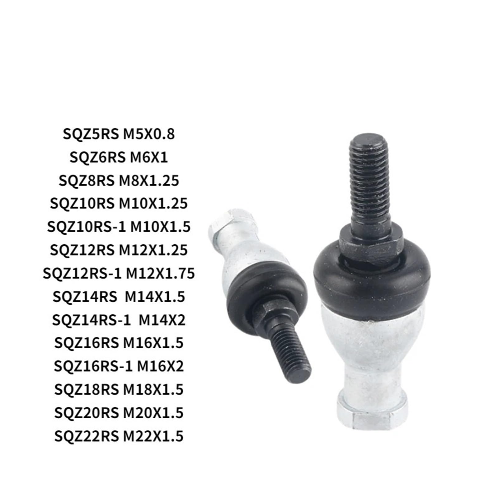 1PCS Automotive Shift Ball Head SQZ5RS SQZ6RS SQZ8RS SQZ10RS Straight Rod Joint Rod End Joint Bearing AUOQKQUT(Left,SQZ18RS M18X1.5) von AUOQKQUT