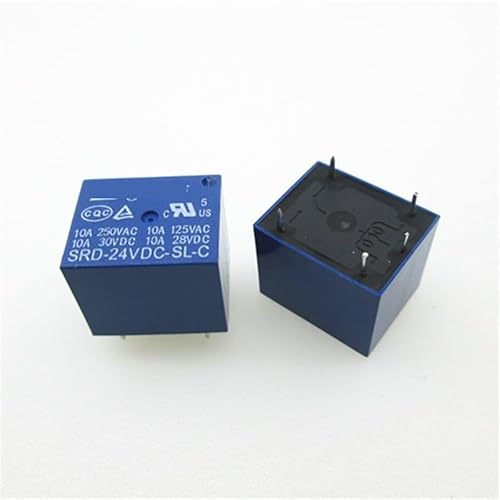 24V relay SRD-24VDC-SL-C SRD24VDCSLC SRD-24VDC 24VDC DC24V 24V 10A 250VAC DIP5 AUOQKQUT(50PCS) von AUOQKQUT