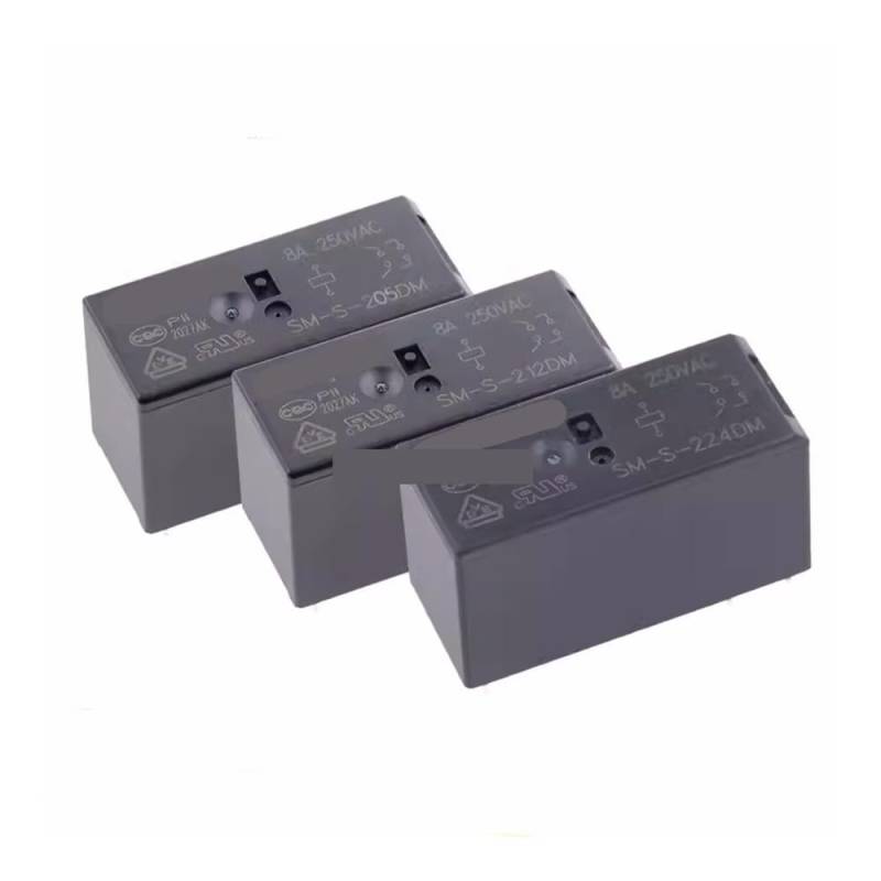 2PCS SM-S-205DM/SM-S-212DM/SM-S-224DM 6-pin two groups normally open 8A250V AUOQKQUT(SM-S-212DM) von AUOQKQUT