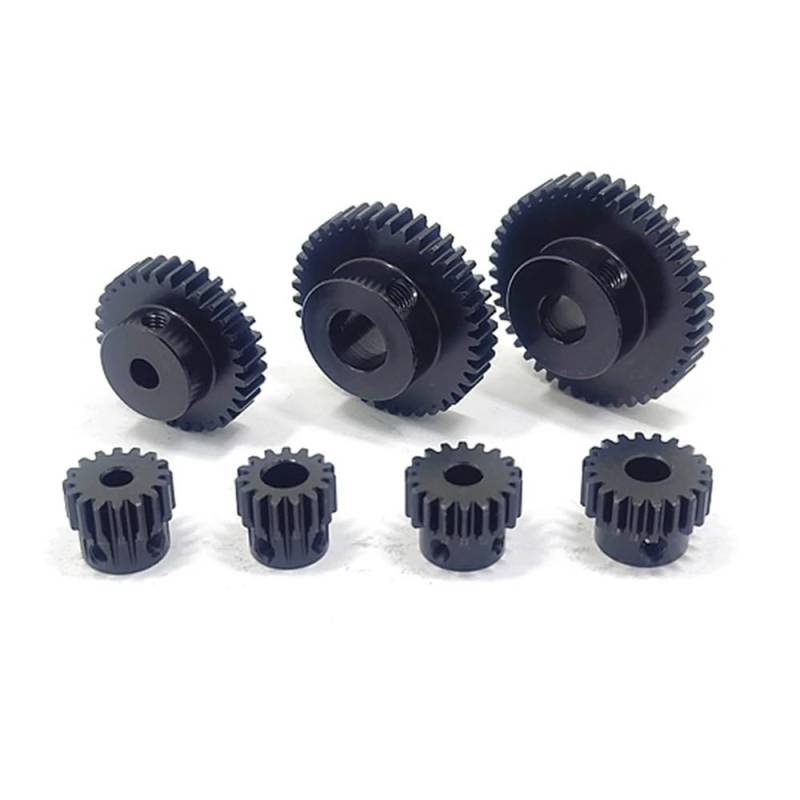 Precision 0.8M Spur S45C Steel Gear 15-90 Teeth Metal Reduction Engraving Machine electronic starter Transmission Gear Set AUOQKQUT(6mm,1 Piece-16 Teeth) von AUOQKQUT