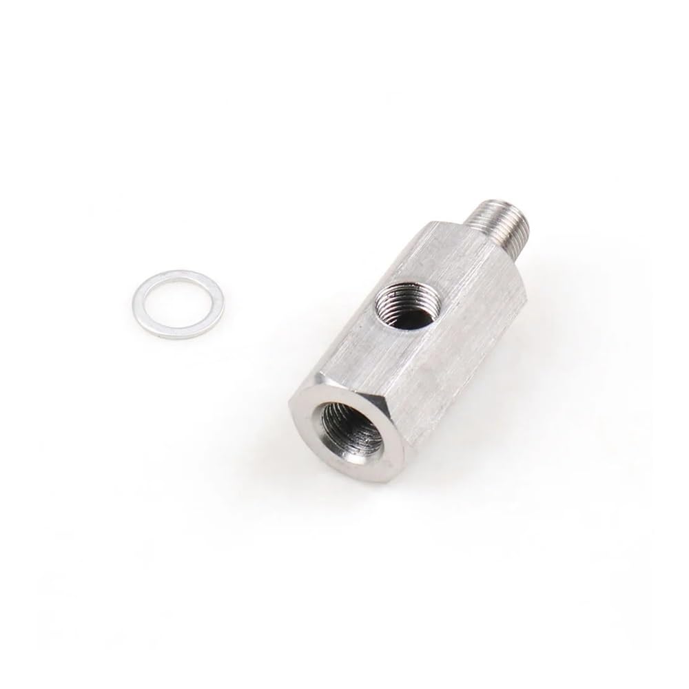 Stainless steel 1/8'' BSPT Oil Pressure Sensor Tee to NPT Adapter Turbo Feed Line Gauge T AUOQKQUT von AUOQKQUT