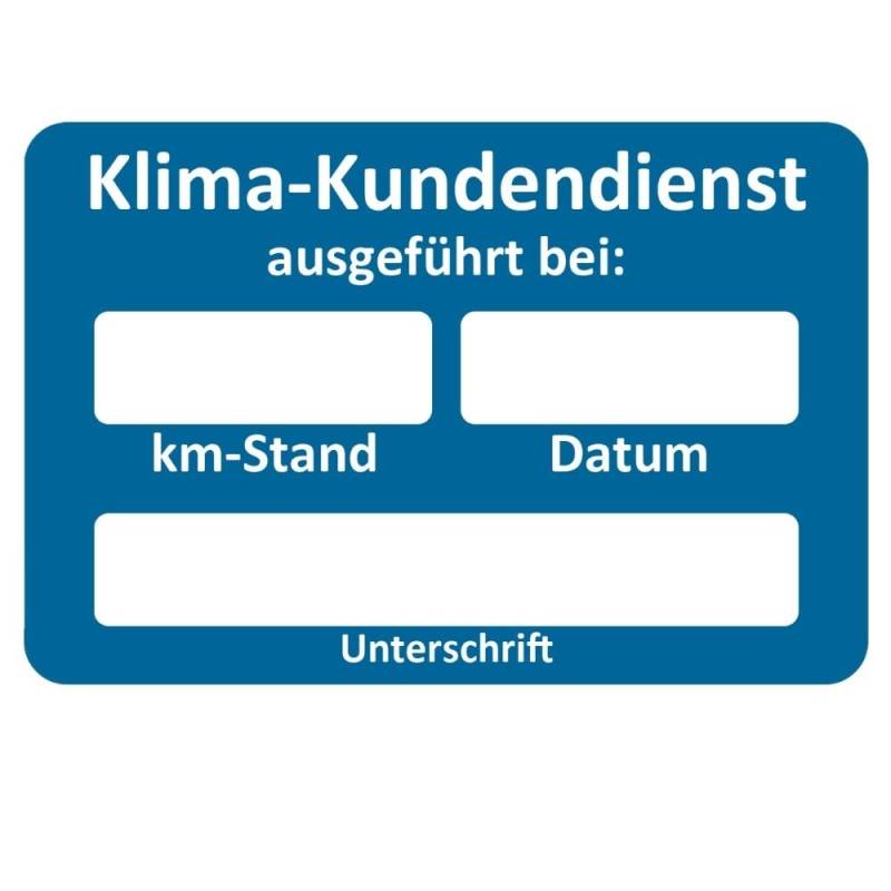 AUPROTEC Kundendienst Aufkleber Werkstatt Serviceaufkleber Auswahl: 10 Stück, Klimaservice bei von AUPROTEC