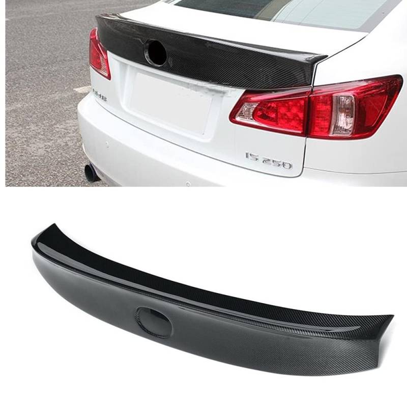 1 x schwarzer Heckspoiler für Lexus 2006–2013 IS250 IS350 ISF, schwarz von AUSMILA